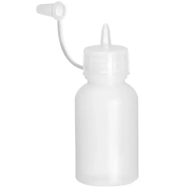 Doseerflessen | Kunststof | Transparant | 30ml | Mini | Afsluitdop | 4 Stuks | Ø30x85(h)mm