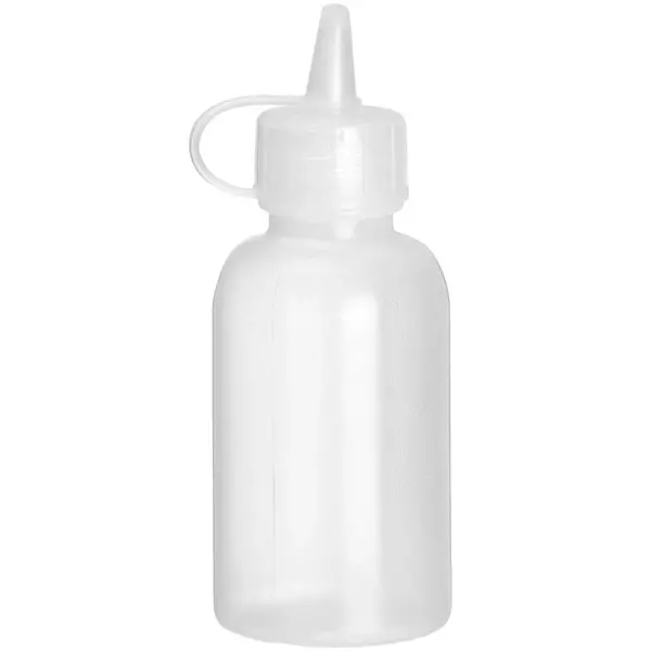 Doseerflessen | Kunststof | Transparant | 50ml | Mini | Afsluitdop | 4 Stuks | Ø35x100(h)mm