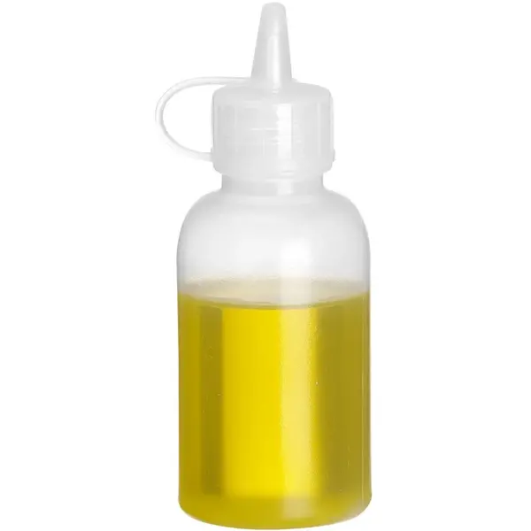 Doseerflessen | Kunststof | Transparant | 50ml | Mini | Afsluitdop | 4 Stuks | Ø35x100(h)mm