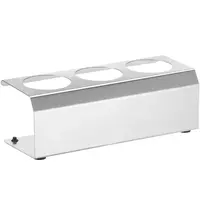 HENDI Doseerflessen Standaard | RVS | Cap. 3 flessen | 229x90x78(h)mm 