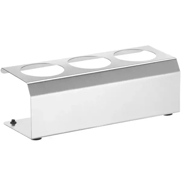 Doseerflessen Standaard | RVS | Cap. 3 flessen | 229x90x78(h)mm