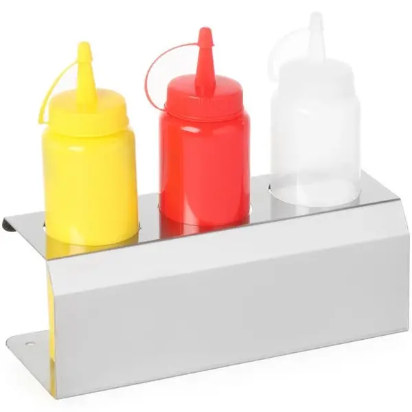 Doseerflessen Standaard | RVS | Cap. 3 flessen | 209x80x78(h)mm