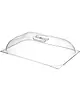HENDI Deksel IJsuitschepbak | Polycarbonaat | 360x250mm 