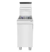 UNNI-COOKING Friteuse | Propaangas | 21L | 0°C/195°C | 26.4kW | Aftapkraan | 394x765x900/1350(h)mm 