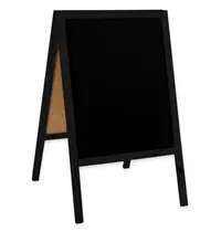 Luxus Krijtstoepbord | CLASSIC | Hout | Zwart | 600x450x950(h)mm 