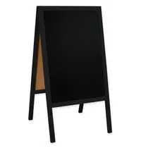 Luxus Krijtstoepbord | CLASSIC | Hout | Zwart | 610x450x1140(h)mm 