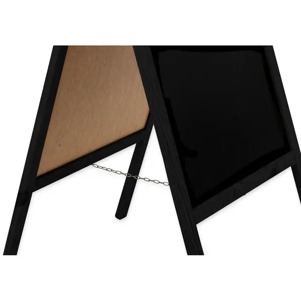 Krijtstoepbord | CLASSIC | Hout | Zwart | 610x450x1140(h)mm