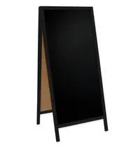 Luxus Krijtstoepbord | CLASSIC | Hout | Zwart | 720x450x1560(h)mm 