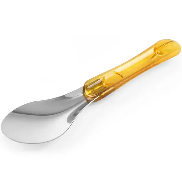 IJsschep/-Spatel | RVS/Kunststof | Geel | Handvat | 260mm