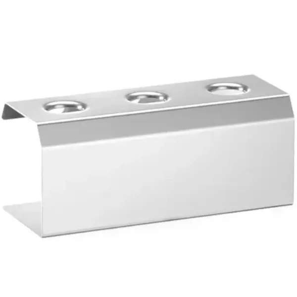 IJshoornstandaard | RVS | 3 gaten | 200x95x85(h)mm