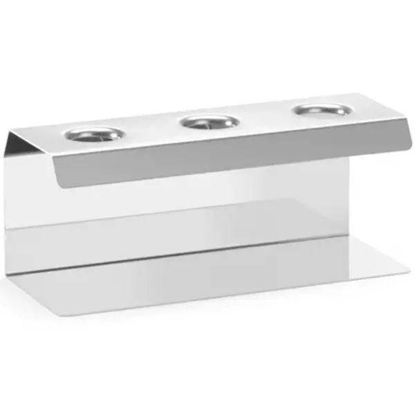 IJshoornstandaard | RVS | 3 gaten | 200x95x85(h)mm