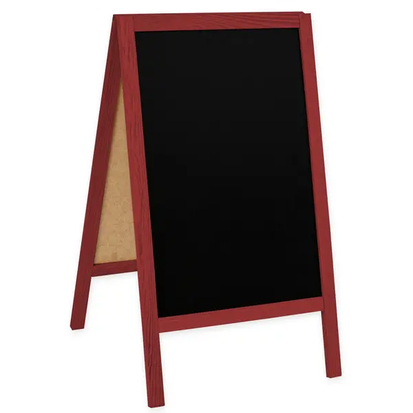 Krijtstoepbord | CLASSIC | Hout | Rood | 510x450x850(h)mm