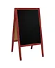 Luxus Krijtstoepbord | CLASSIC | Hout | Rood | 610x450x1140(h)mm 