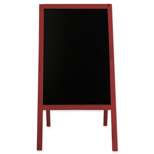 Krijtstoepbord | CLASSIC | Hout | Rood | 610x450x1140(h)mm