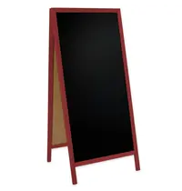 Luxus Krijtstoepbord | CLASSIC | Hout | Rood | 720x450x1560(h)mm 