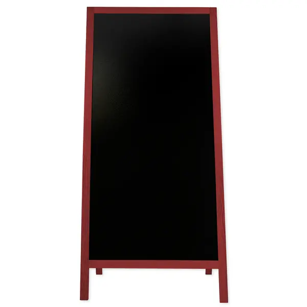 Krijtstoepbord | CLASSIC | Hout | Rood | 720x450x1560(h)mm