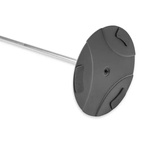 Menustandaard | PULADI | Grijs/Zwart | Schuiflijst (A3) | Kantelbaar | Demonteerbaar | Ø330x1200(h)mm