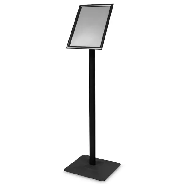 Menustandaard | PREMIUM | Zwart | Kliklijst (A4) | Draaibaar | 340x300x1210(h)mm