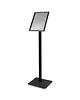 Luxus Menustandaard | PREMIUM | Zwart | Kliklijst (A4) | Draaibaar | 340x300x1210(h)mm 