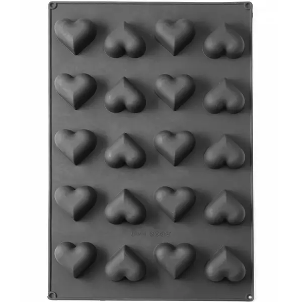 Bakvorm | Siliconen | Cap. 20 Hartvormige Taartjes | 570x375x35(h)mm