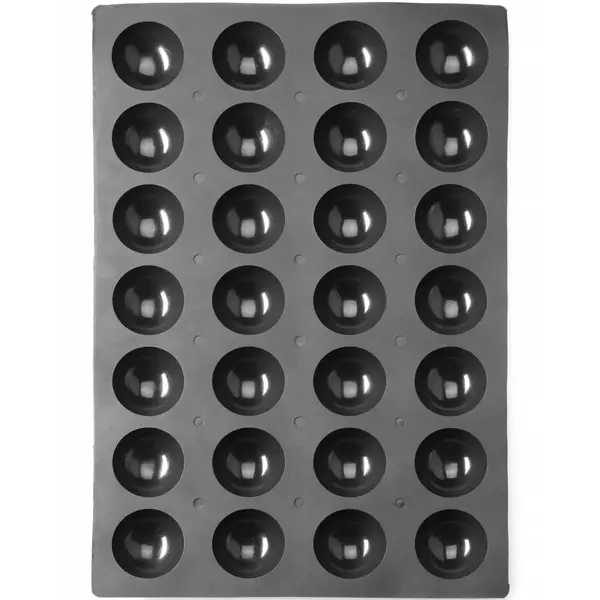 Bakvorm | Siliconen | 28x Ø70mm | 600x395x35(h)mm