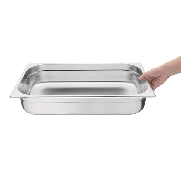 GN-Bak | RVS | 1/1 GN | Hoogte 100mm | 530x325x100(h)mm