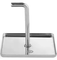 HENDI Mousseringduwer | RVS | Vierkant | 63x63x55(h)mm 