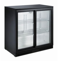 CombiSteel Barkoeler Zwart 198L | 2 Schuifdeuren | 230V | Geforceerd | 900x500x900(h)mm