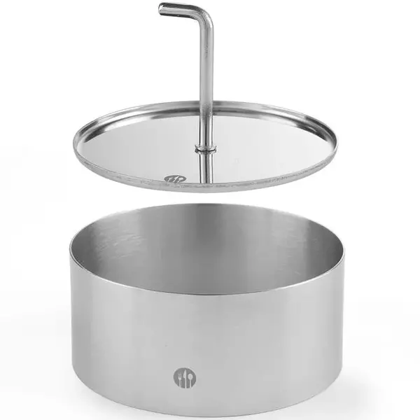 Mousseringduwer | RVS | Rond | Ø100x55(h)mm