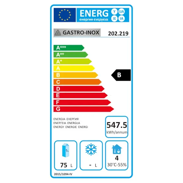 Koelwerkbank | 124L | 2 Laden (1/1 GN) | +2°C/+8°C | Geforceerd | 925x700x860(h)mm