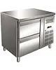 Gastro-Inox Koelwerkbank | 124L | 2 Laden (1/1 GN) | +2°C/+8°C | Geforceerd | 925x700x860(h)mm 