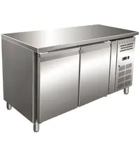 Gastro-Inox Koelwerkbank | 314L | 2 Deuren (1/1 GN) | +2°C/+8°C | Geforceerd | 1360x700x860(h)mm