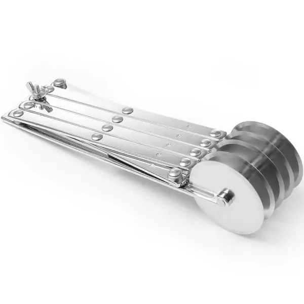 Hagelsnijder | RVS | Uittrekbaar | 5 Wielen | 222x56x55(h)mm