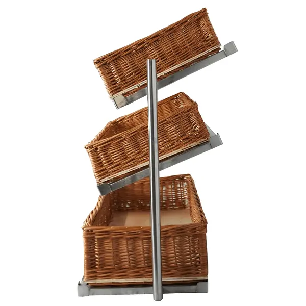 Broodmanden Etagere | 3 Niveaus | 2x 1/1 GN (H 115mm) + 1x 1/1 GN (H 165mm) | 620x335x760(h)mm
