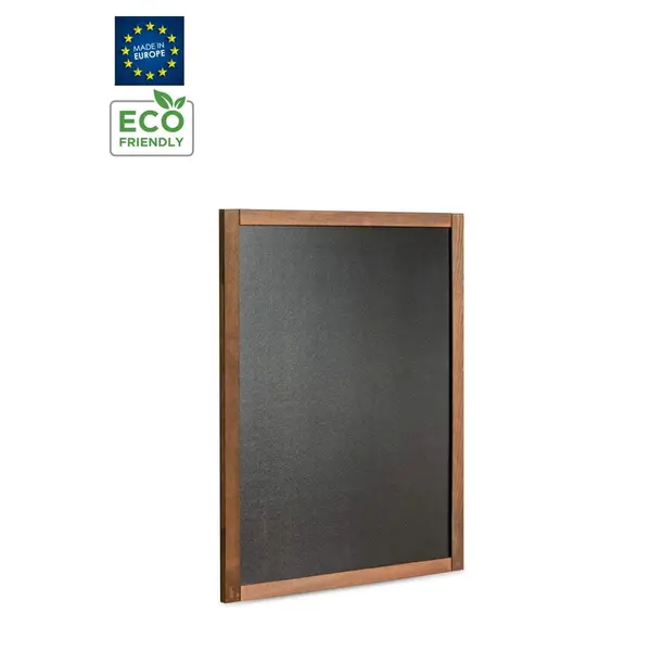Krijtbord | CLASSIC | Hout | Bruin | Schrijfvlak 400x720 | 470x790x15(h)mm