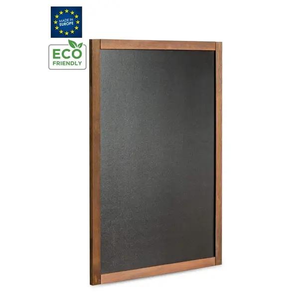 Krijtbord | CLASSIC | Hout | Bruin | Schrijfvlak 530x800 | 600x870x15(h)mm