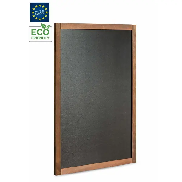 Krijtbord | CLASSIC | Hout | Bruin | Schrijfvlak 730x930 | 800x1000x15(h)mm