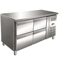 Gastro-Inox Koelwerkbank | 314L | 4 Laden (1/1 GN) | +2°C/+8°C | Geforceerd | 1360x700x860(h)mm