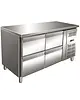 Gastro-Inox Koelwerkbank | 314L | 4 Laden (1/1 GN) | +2°C/+8°C | Geforceerd | 1360x700x860(h)mm 