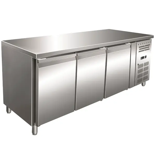 Koelwerkbank | 465L | 3 Deuren (1/1 GN) | +2°C/+8°C | Geforceerd | 1795x700x860(h)mm