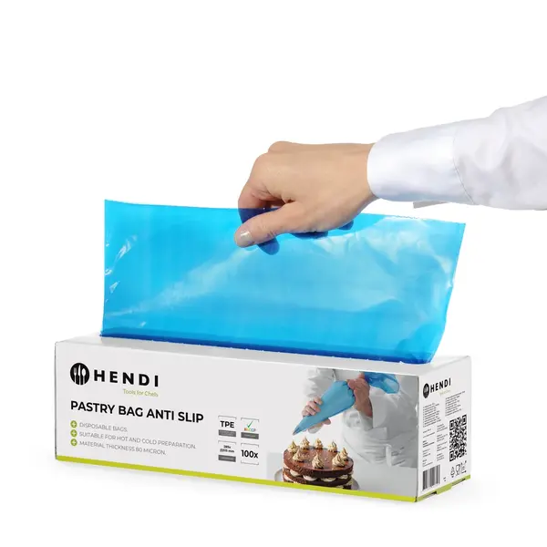 Wegwerpspuitzakken | Kunststof | Blauw | Antislip | 100 Stuks | 515x280mm