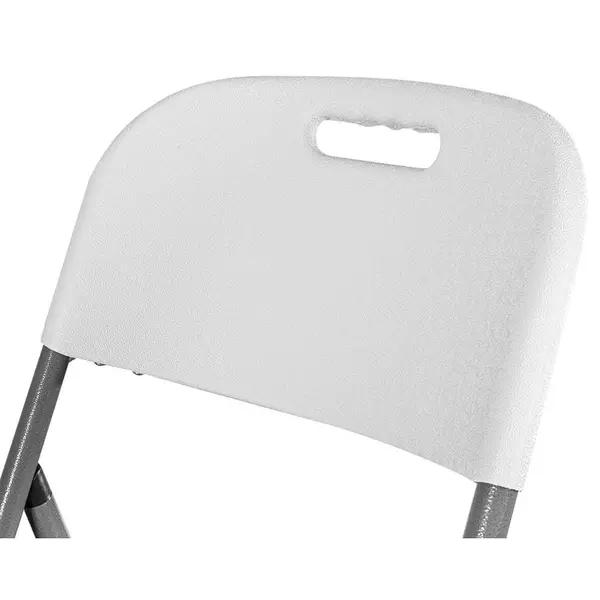 Opklapbare Barstoel | EVENT | Kunststof/Staal | Wit | Grijs Frame | In-/Outdoor | 500x840x1210(h)mm