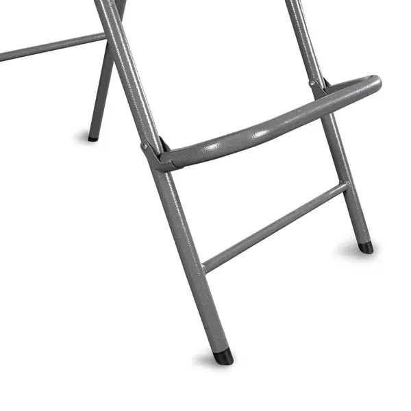 Opklapbare Barstoel | EVENT | Kunststof/Staal | Wit | Grijs Frame | In-/Outdoor | 500x840x1210(h)mm