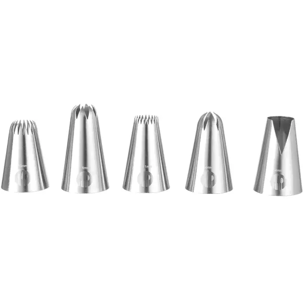 Spuitmondjes | RVS | 5-delig