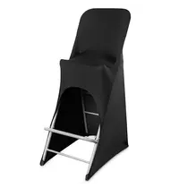 Luxus Stoelhoes | EVENT | Opklapbare Barstoelen | Zwart | Polyester/Spandex | 500x840x1210(h)mm 