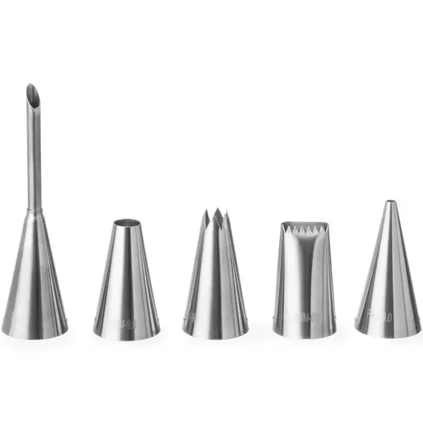 Spuitmondjes | RVS | 5-delig