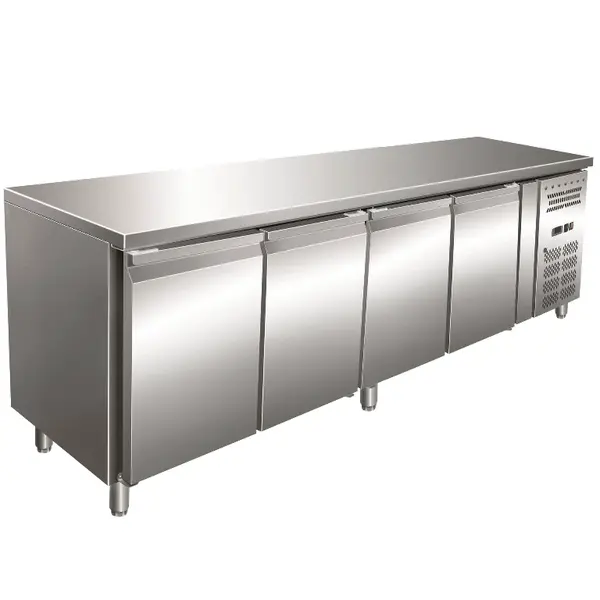 Vrieswerkbank | 616L | 4 Deuren (1/1 GN) | -10°C/-20°C | Geforceerd | 2230x700x860(h)mm