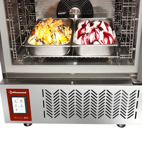 Blastchiller | GASTRO LINE | 5 Niveaus (EN/GN) | 18kg Koelen / 12kg Vriezen | 0.82kW (230V) | Touchscreen | 790x700x875(h)mm