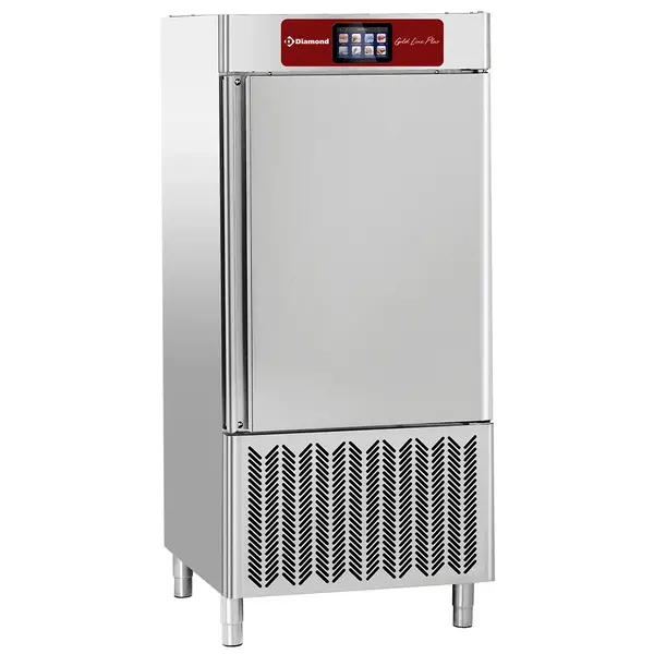 Blastchiller | GOLD LINE | 10 Niveaus (EN/GN) | 40kg Koelen / 25kg Vriezen | 2.3kW (400V) | Touchscreen | 800x900x1800(h)mm