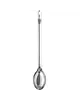 HENDI Pizzasauslepel | RVS | Platte Bodem | 380x65mm 